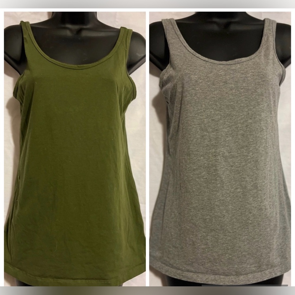 (Bundle) A.n.a. Tank- Medium (Gray & Olive Green)